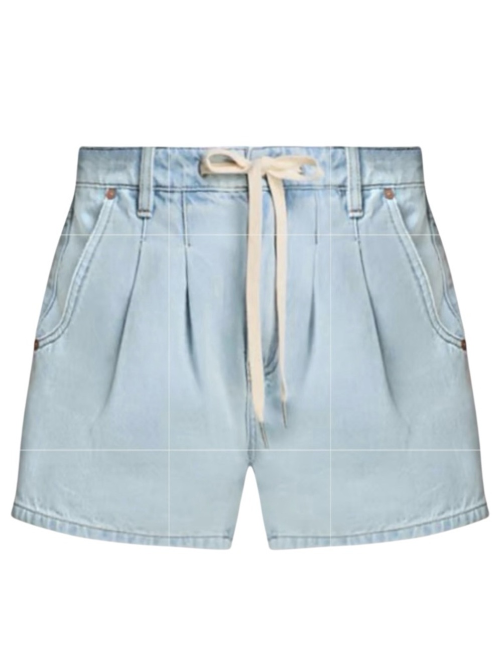 BLANK NYC Women’s Denim Shorts Light Wash Denim Drawstring Shorts Size 30 NWT - Picture 2 of 13
